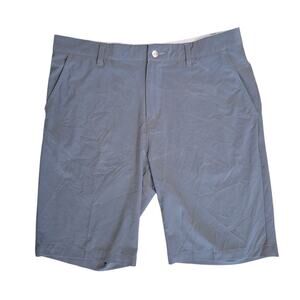 ADIDAS Men’s Gray Flat Front Shorts Lightweight Casual